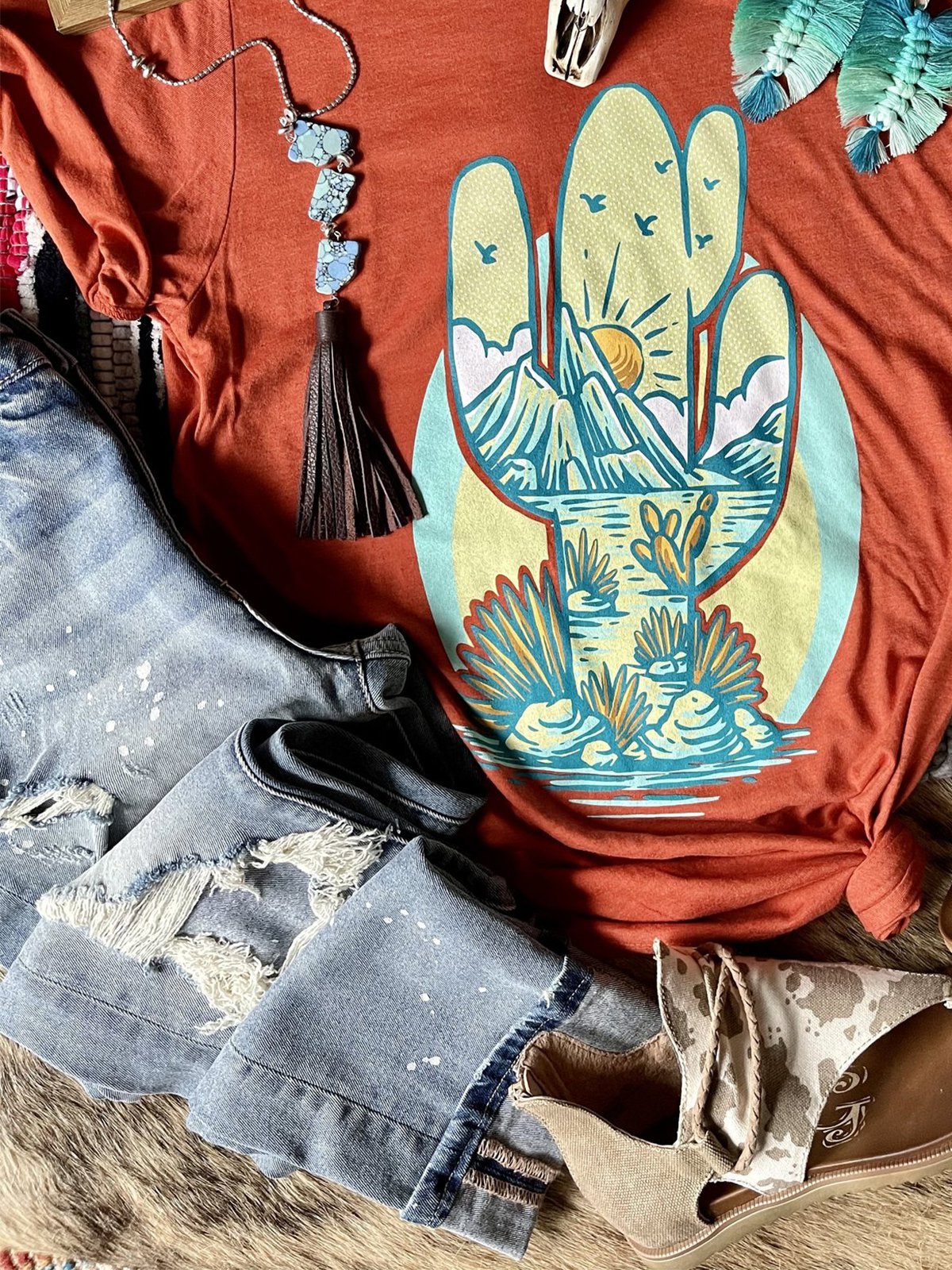 Shift Printed Casual Short Sleeve Shirts & Tops