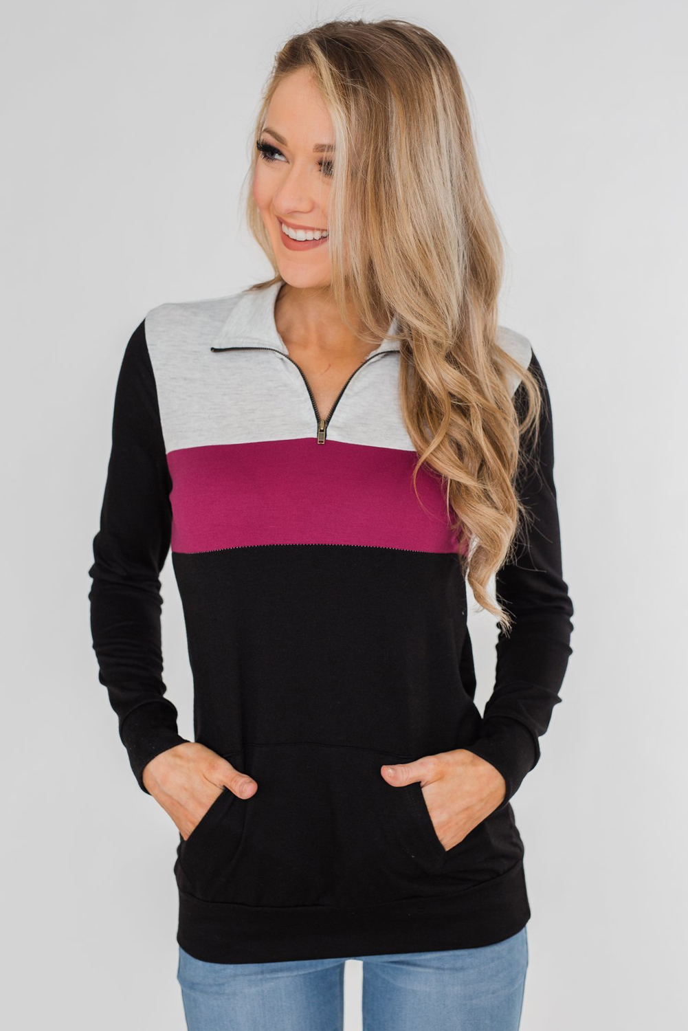Rose On the Go Quarter Zip Pullover 82