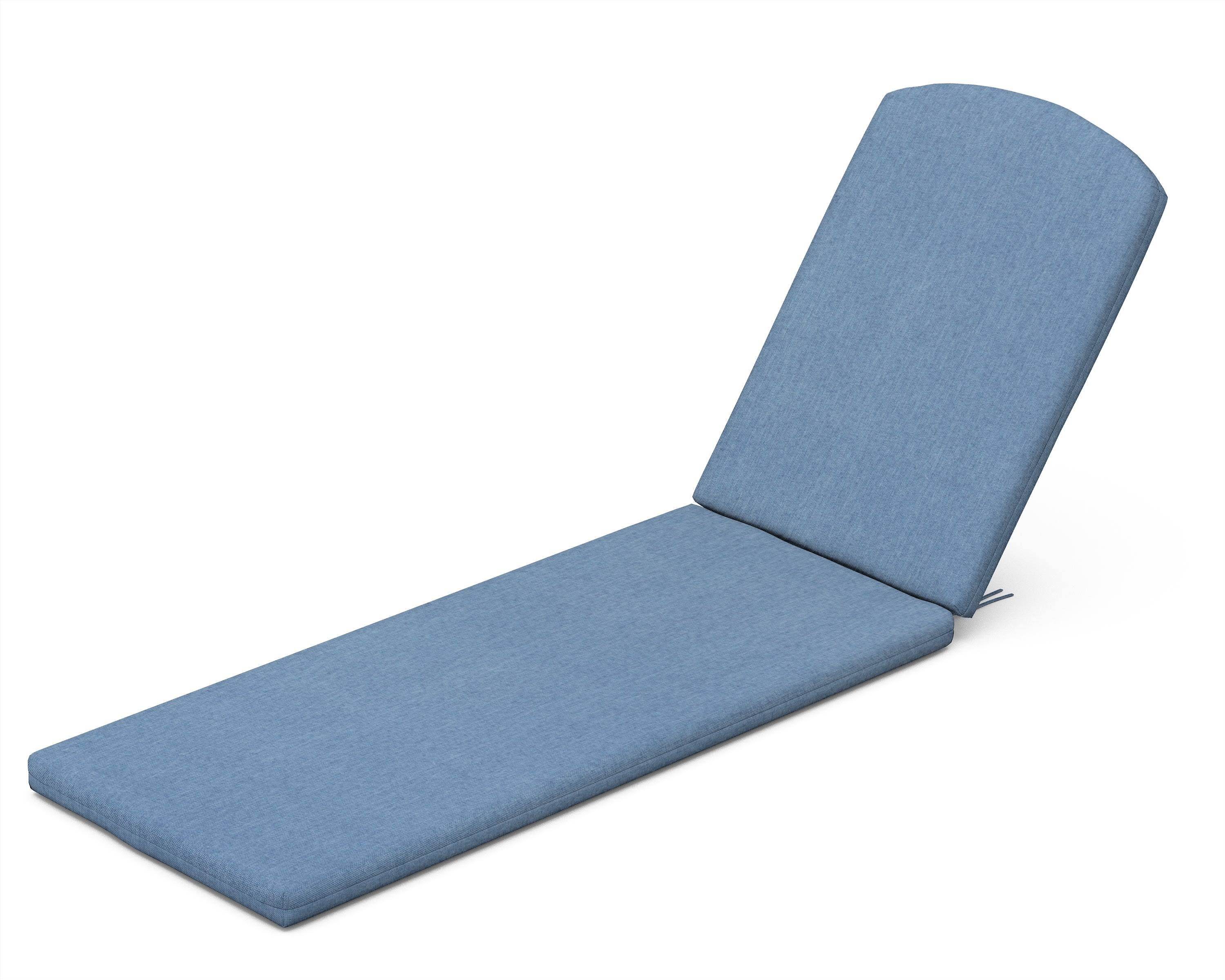 POLYWOOD Chaise Lounge Chair Cushion in Sky Blue - Outdoor Furniture