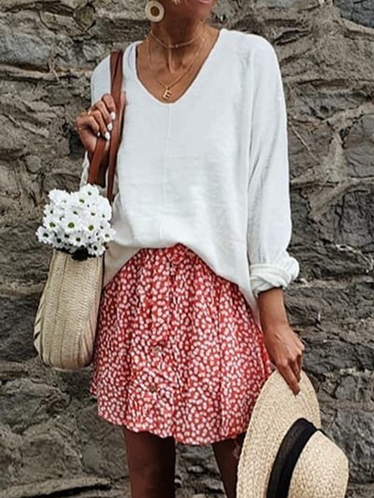 Large size casual cotton top