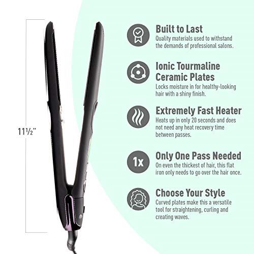 Thick Hair by MINT | Powerful Salon-Grade Single-Pass Ceramic Tourmaline