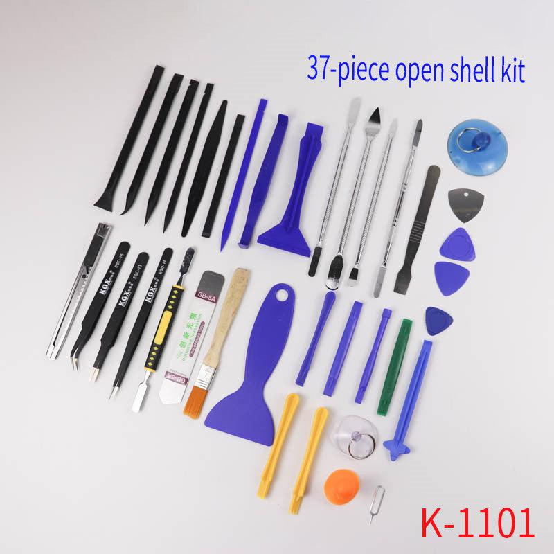 K-1101 KGX 37in1 Toolkit 37-piece Open Shellkit  Universal Mobile Repair Tools Bag Multifunction Pocket for Remover Phone