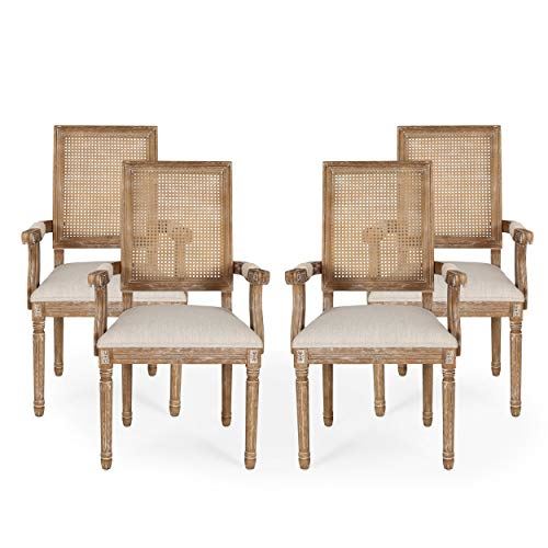 Home Maria DINING CHAIR SETS, Beige + Natural
