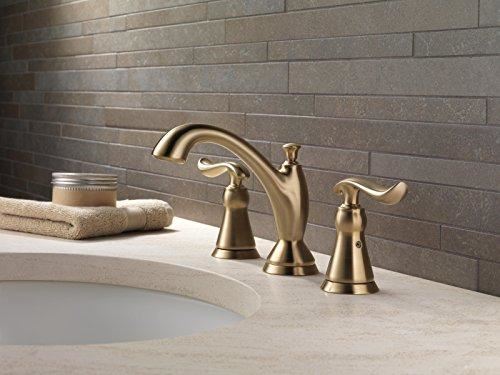 Bathroom Faucet 3 Hole, Gold Bathroom Faucet, Diamond Seal Technology, Metal Drain