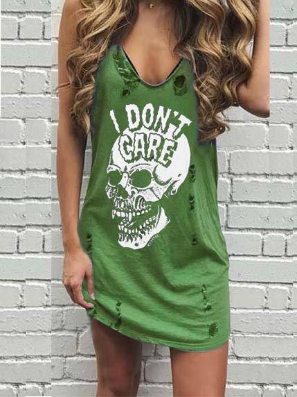 Casual Sleeveless Cotton Dresses