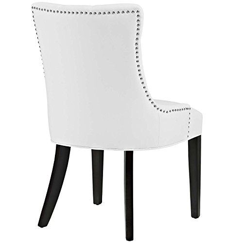 Modern Tufted Faux Leather Upholstered Two Dining Chairs