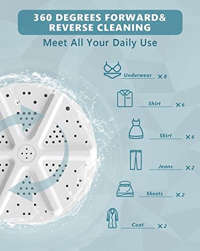 Washer and Dryer Combo Compact Mini Washer (11lbs) & Spin Dryer (7lbs) Sets