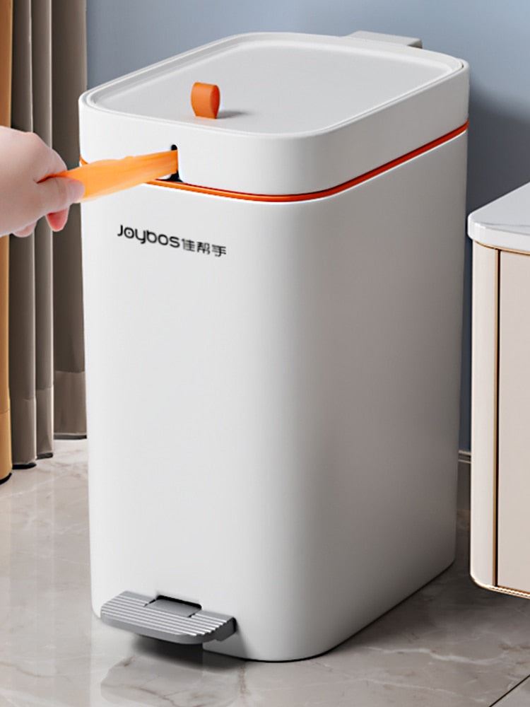 Trash Can Household Automatic Packing Tube With Cover Pedal Light Luxury Living Room Large Toilet Bathroom Kitchen