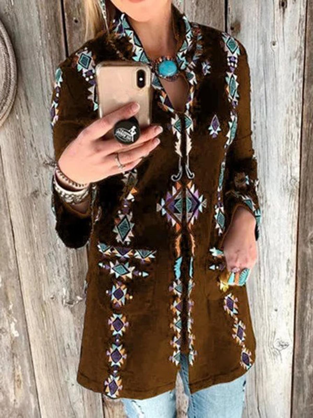 Long Sleeve Cotton-Blend Casual Sweatshirt