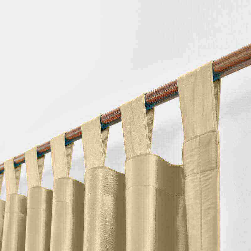 CUSTOM Lao Hang Zhou Khaki Polyester Cotton Thermal Insulated Curtain