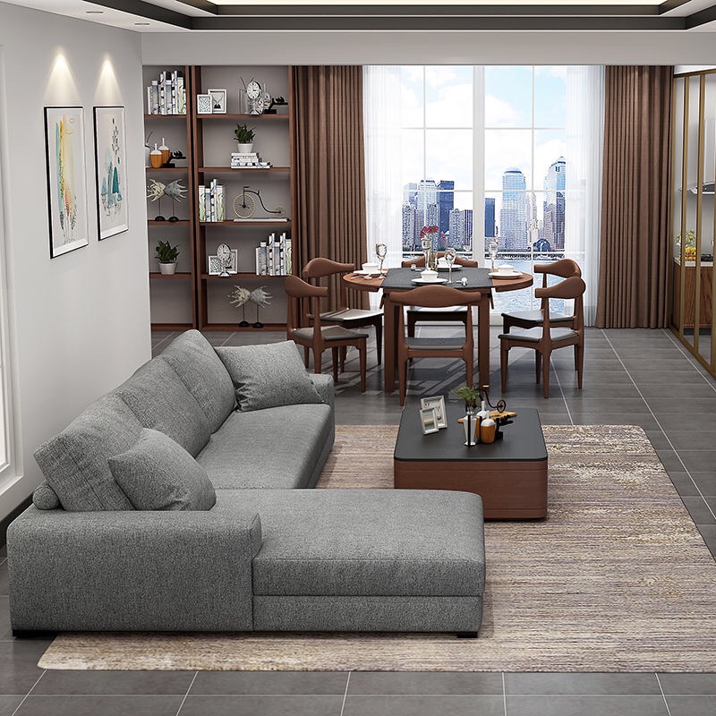 L Shaped Sofa Sofa Set for Living Room Apartment Home