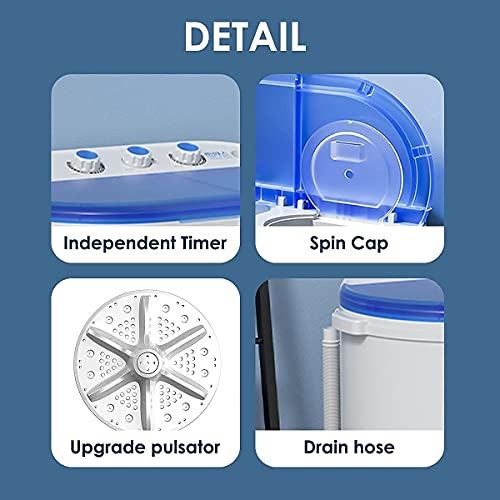 Washing Machine 12Lbs Washer and 8Lbs Spinner Laundry Combo