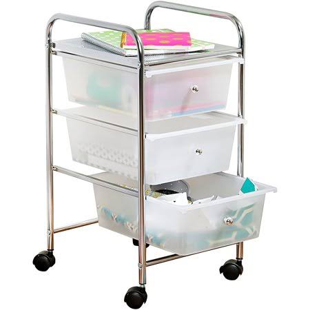 Honey-Can-Do 3-Drawer Plastic Storage Cart on Wheels