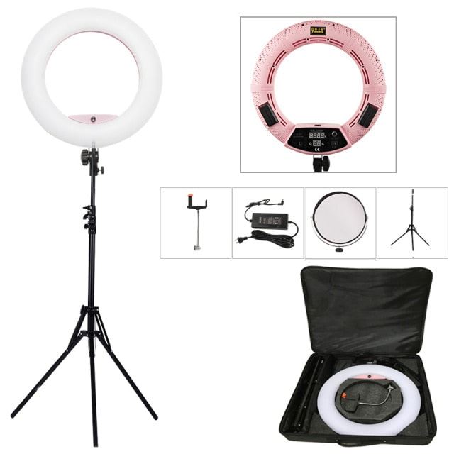 Pro Beauty Studio LED Ring lamp Kit 480 LEDS Video Light Lamp Makeup Lighting + stand