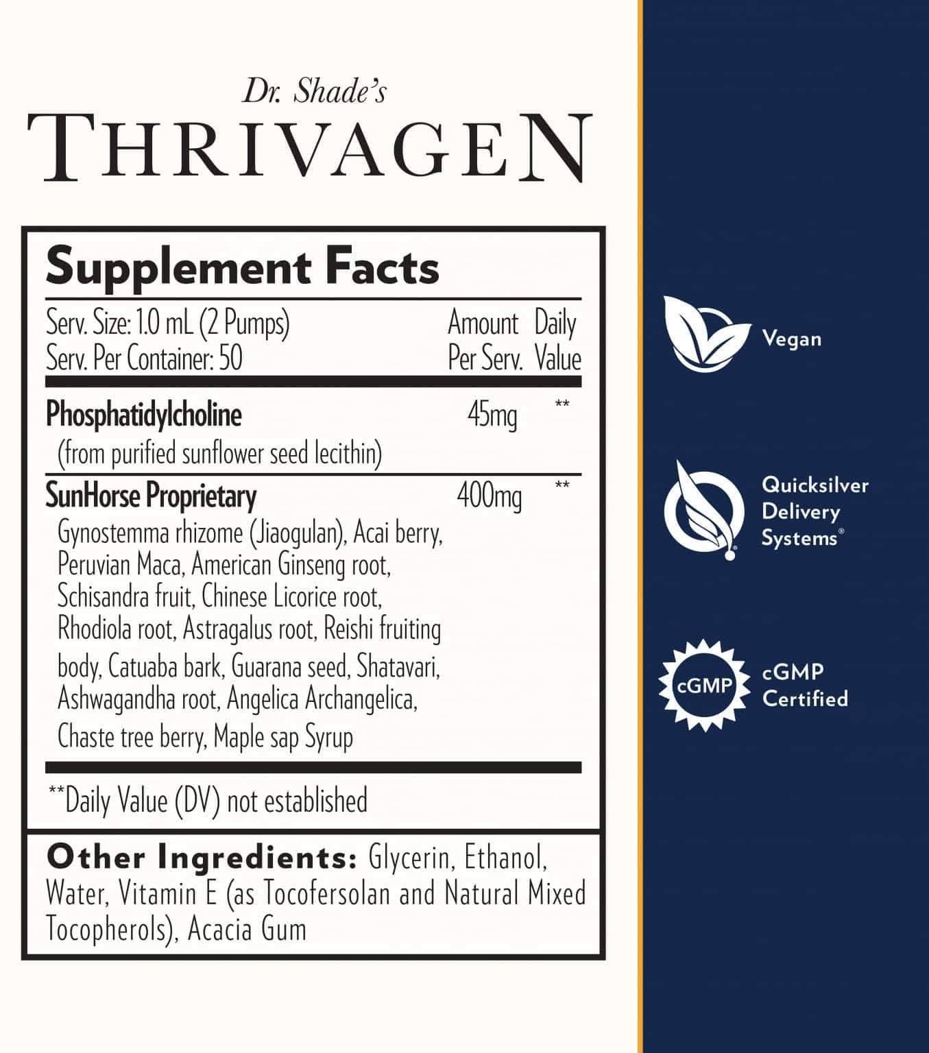 Quicksilver Scientific - Thrivagen - 1.7 fl. oz (50 mL)