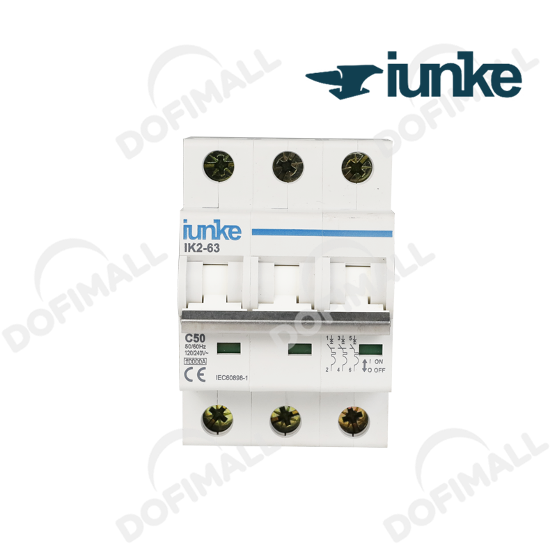 MINI INTERRUPTOR 3 POLOS 20A