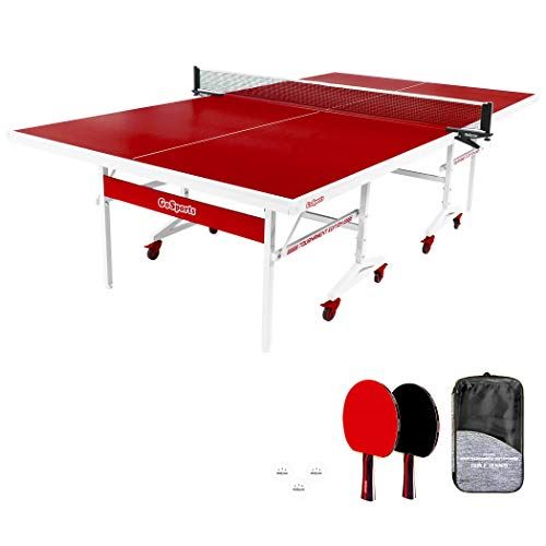 Tournament Table Tennis Set w/ Net, 2 Paddles, & 3 Balls w/ Carrying Case for Indoor
