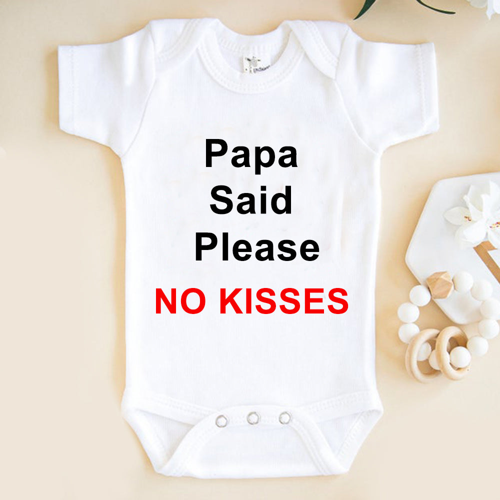 Don't Be Kissing on Me Custom Baby Onesie V