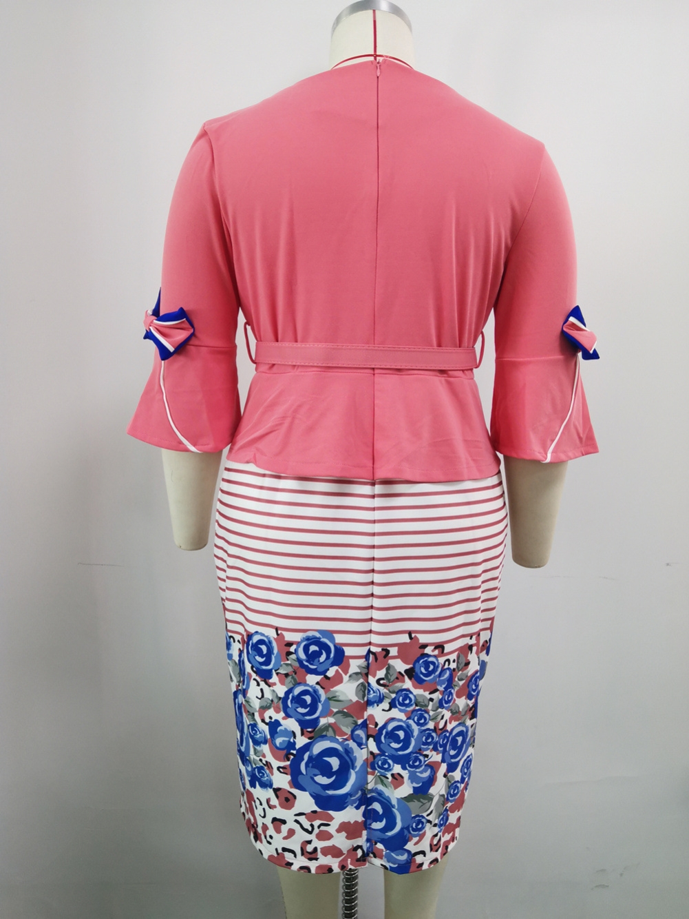 Mother of the Bride Peplum Midi Dress