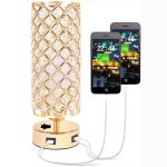 Bedside Wireless Charge Modern Led Desk Port with Usb On Base Light Charging Station Ports