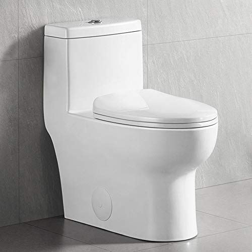 Piece Toilet with Comfort Seat Height, Soft Close Seat Cover, High-Efficiency