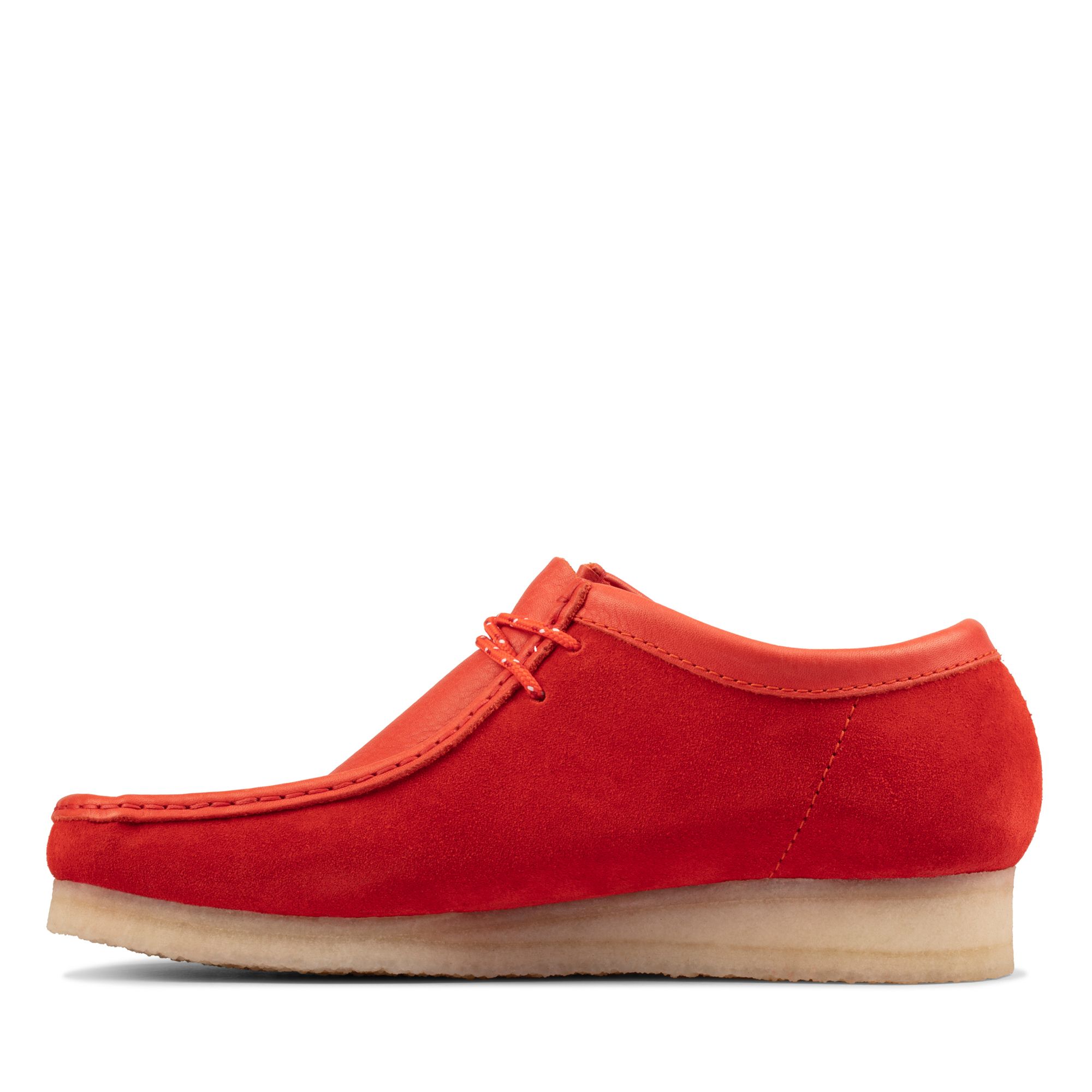 Women Wallabee Red Combi Suede