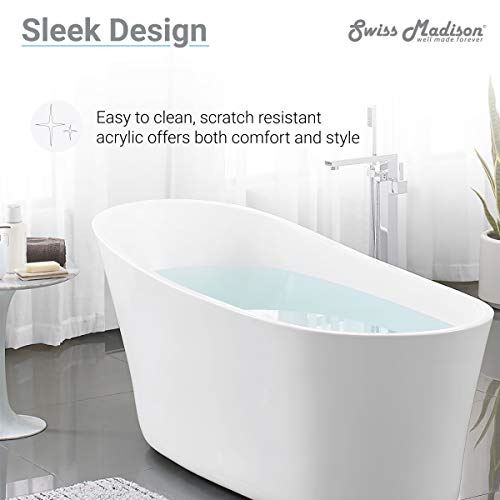 SM-FB573 Sublime 67′′ Oval Bathtub