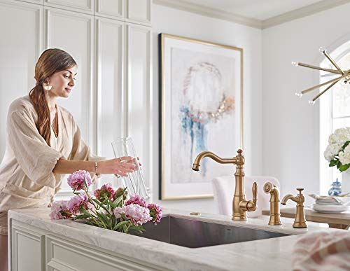 Traditional Deck Mounted Kitchen Soap Dispenser with Above the Sink