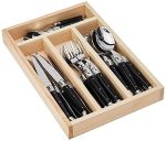 24 Piece Everyday Flatware Set With Handles In a Tray
