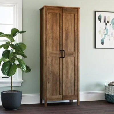 Ramer 4 - Shelf Storage Cabinet Millwood Pines Color: Rural Pine