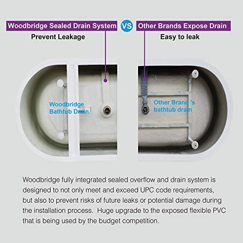 BTA1513-BG-Drain &O+ Pillow Bathtub, Brushed Gold