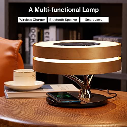 Bedside Lamp with 10W Wireless Charger and TWS Bluetooth Speaker