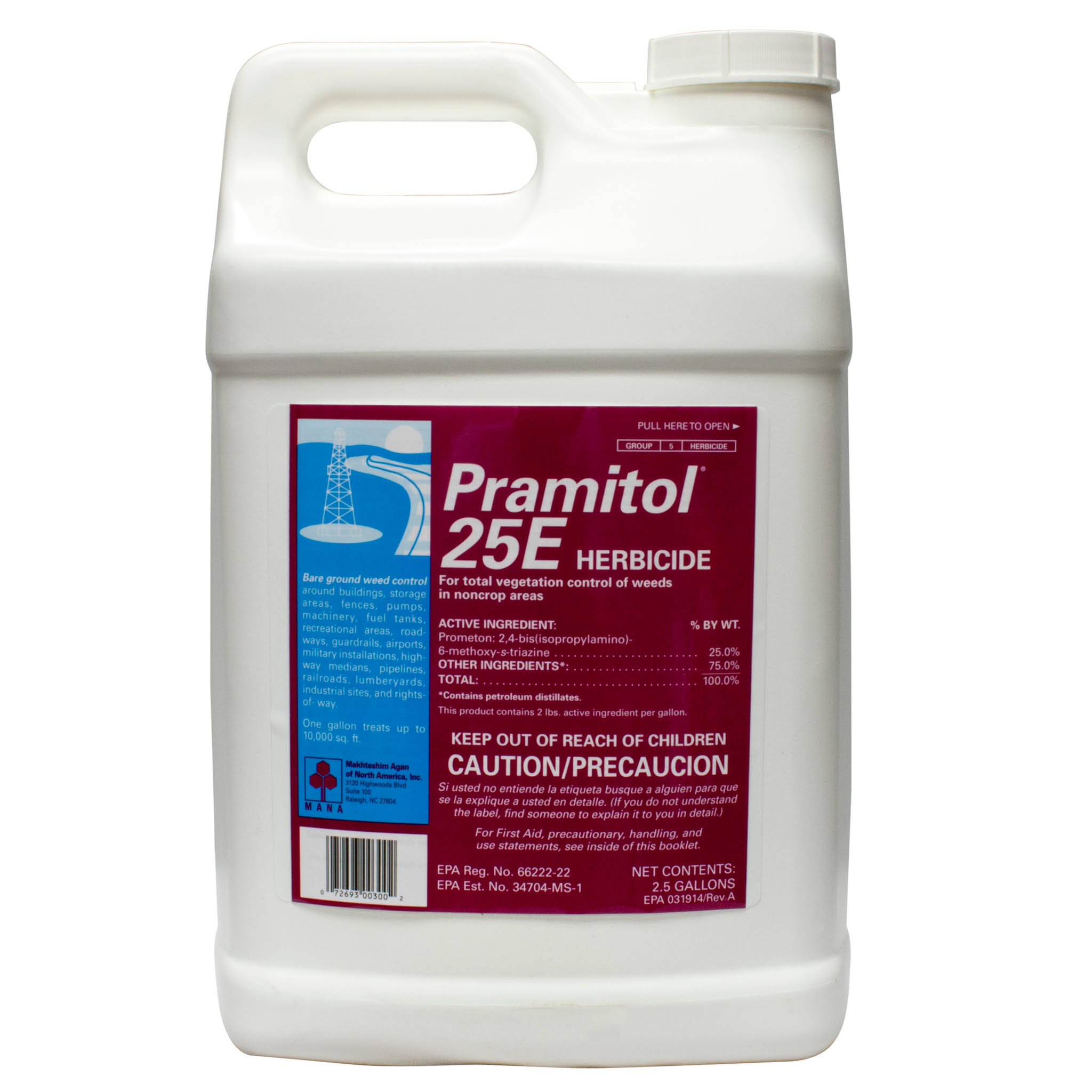 Pramitol 25E Herbicide, 2.5 gal.
