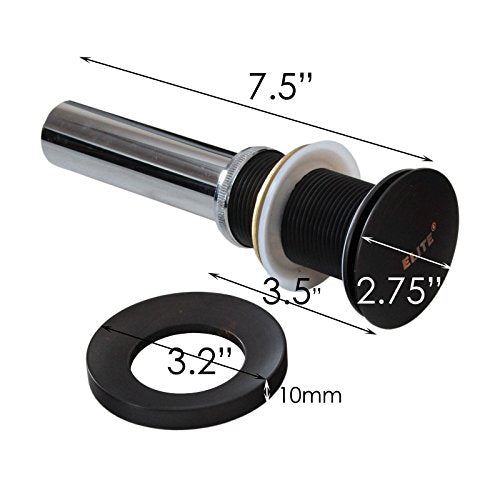 Tempered Glass Bathroom Vessel Sink & Oil Rubbed Bronze Faucet Combo