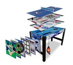 Triumph 13-in-1 Combo Game Table Includes Basketball, Table Tennis,  Launch Football