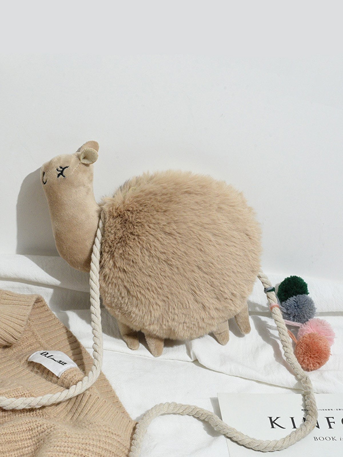 Khaki Casual Zipper Crossbody Bags