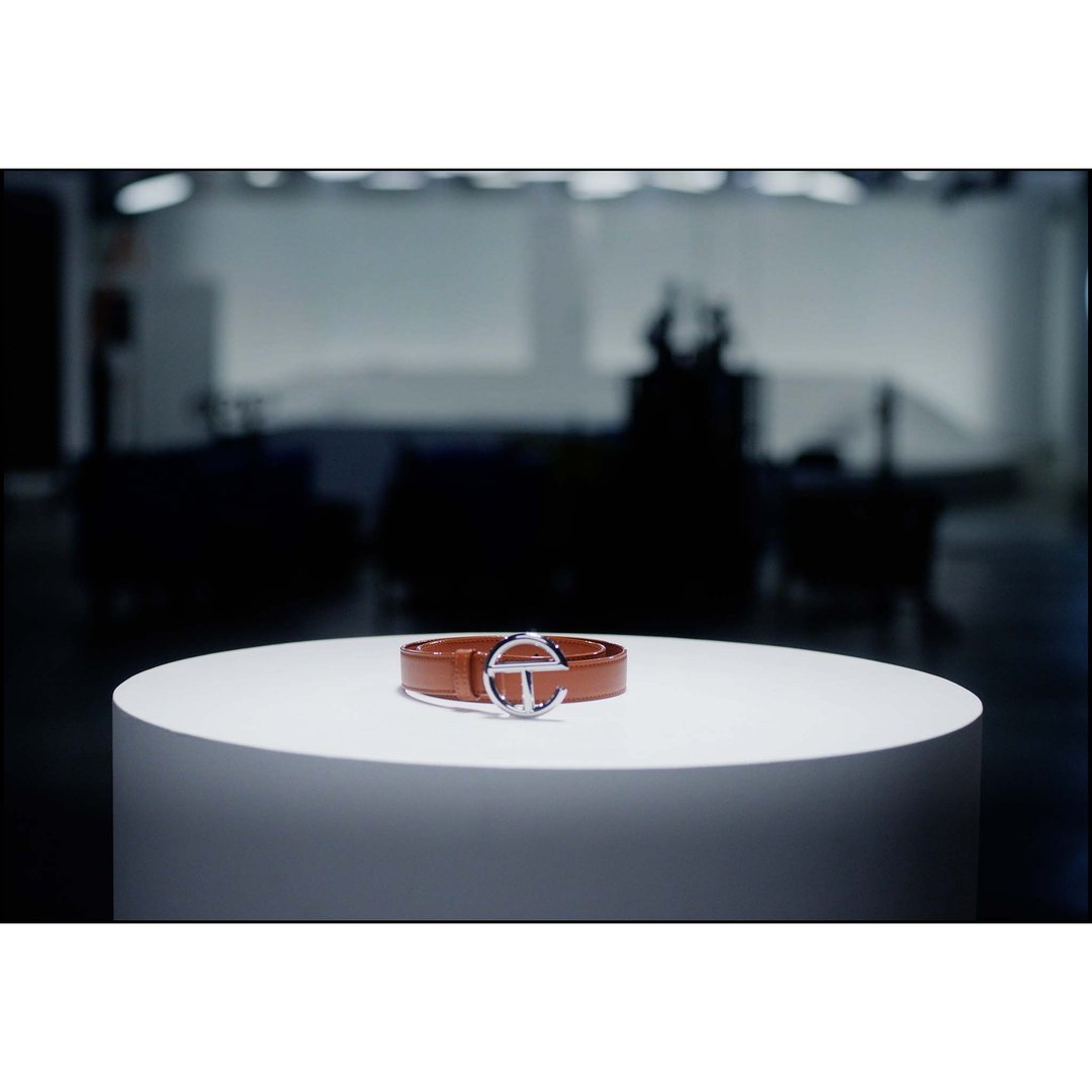 Logo Belt - Silver/Tan