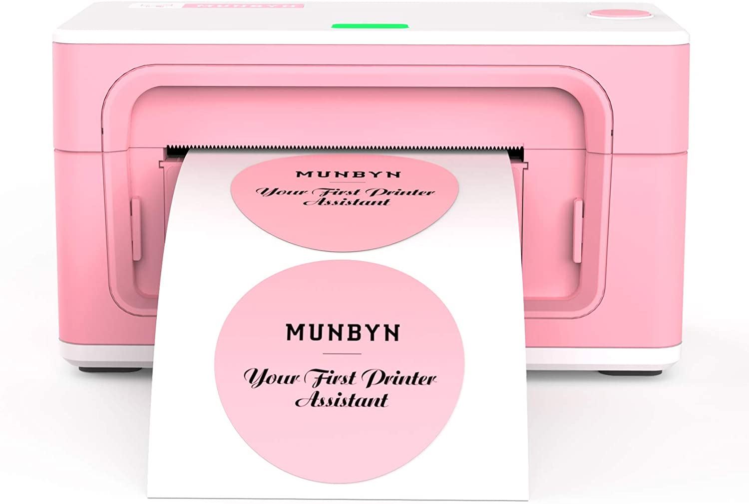 Pink Label Printer, MUNBYN USB Label Printer Maker for Shipping Packages