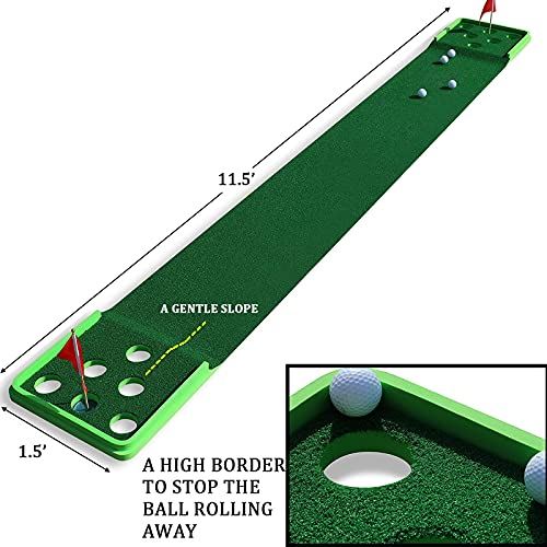 SPRAWL Golf Practice Green 11.5 Feet Golf Putting Mat Barkyard Game