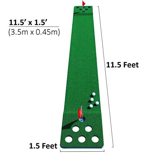 2-FNS Golf Putting Game, 11��5 Golf Putting Green Mat at Home/Office/Backyard/Party