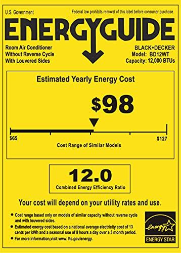 BD12WT6 12000 BTU Window Air Conditioner with Remote Control  /  550 Sq. ft.