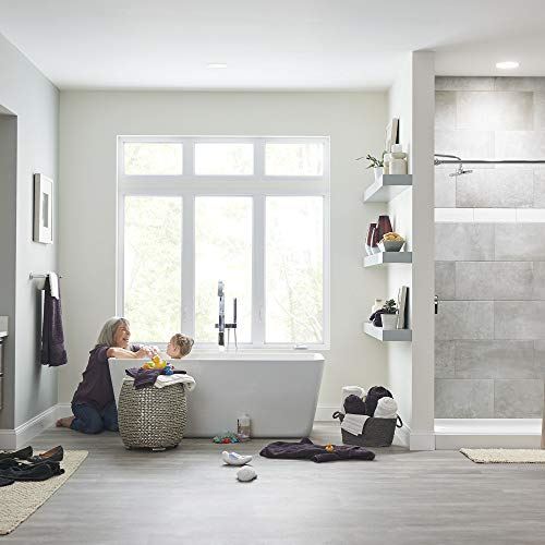 Sedona Loft 62.75 in. Acrylic Freestanding Soaker Bathtub, White