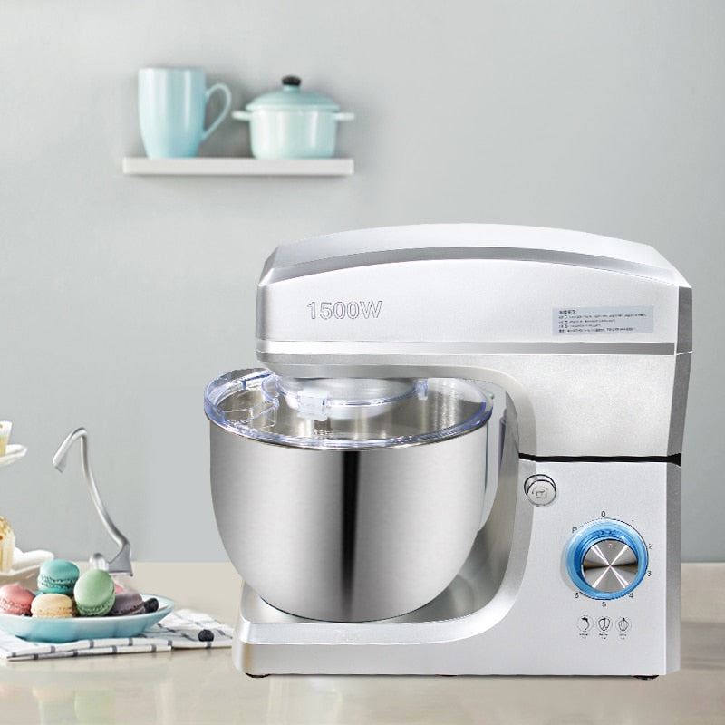1500W Stand Mixer Professional Kitchen Aid Food Blender Cream Whisk Cake Dough Mixers