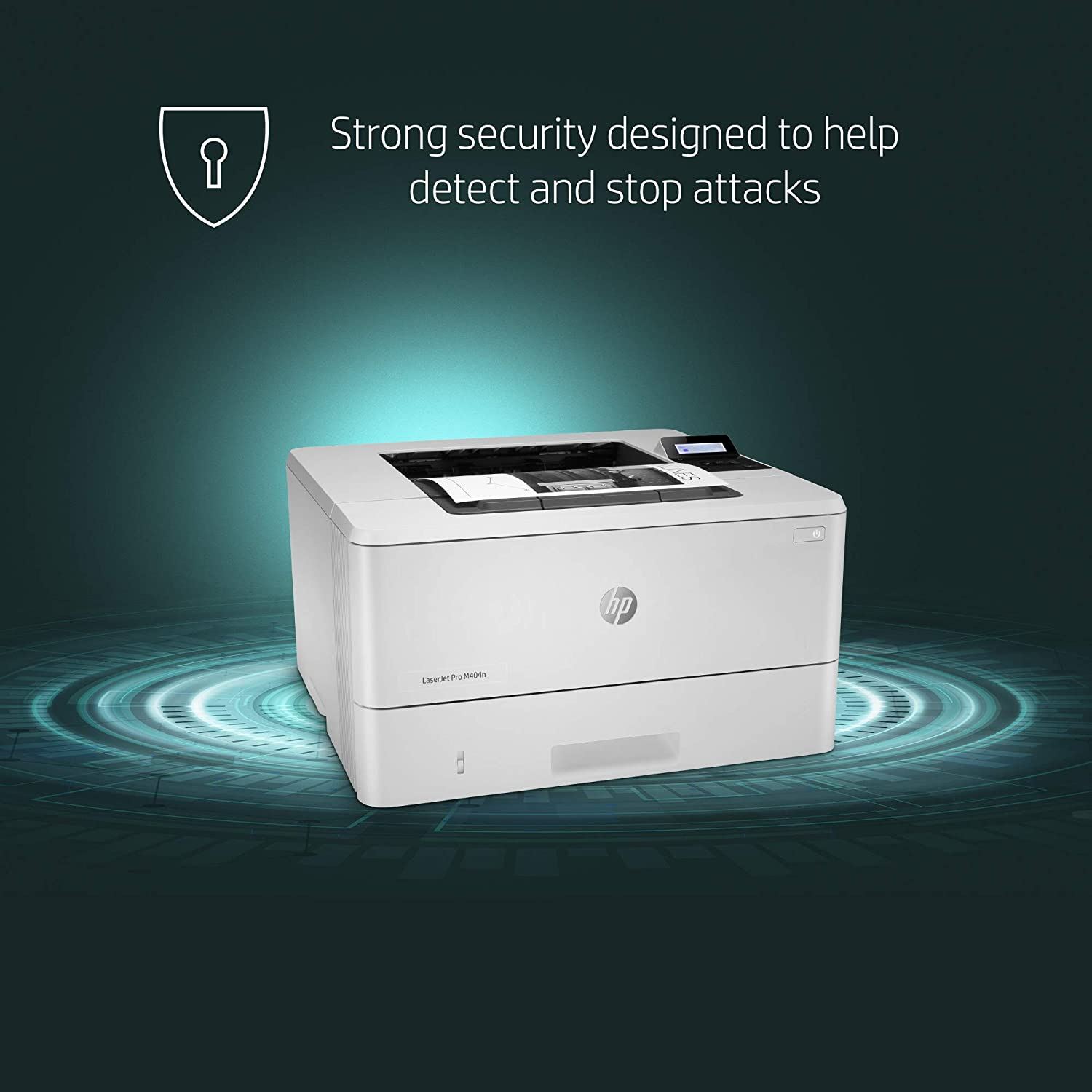HP LaserJet Pro M404n Laser Printer with Built-in Ethernet & Security Features