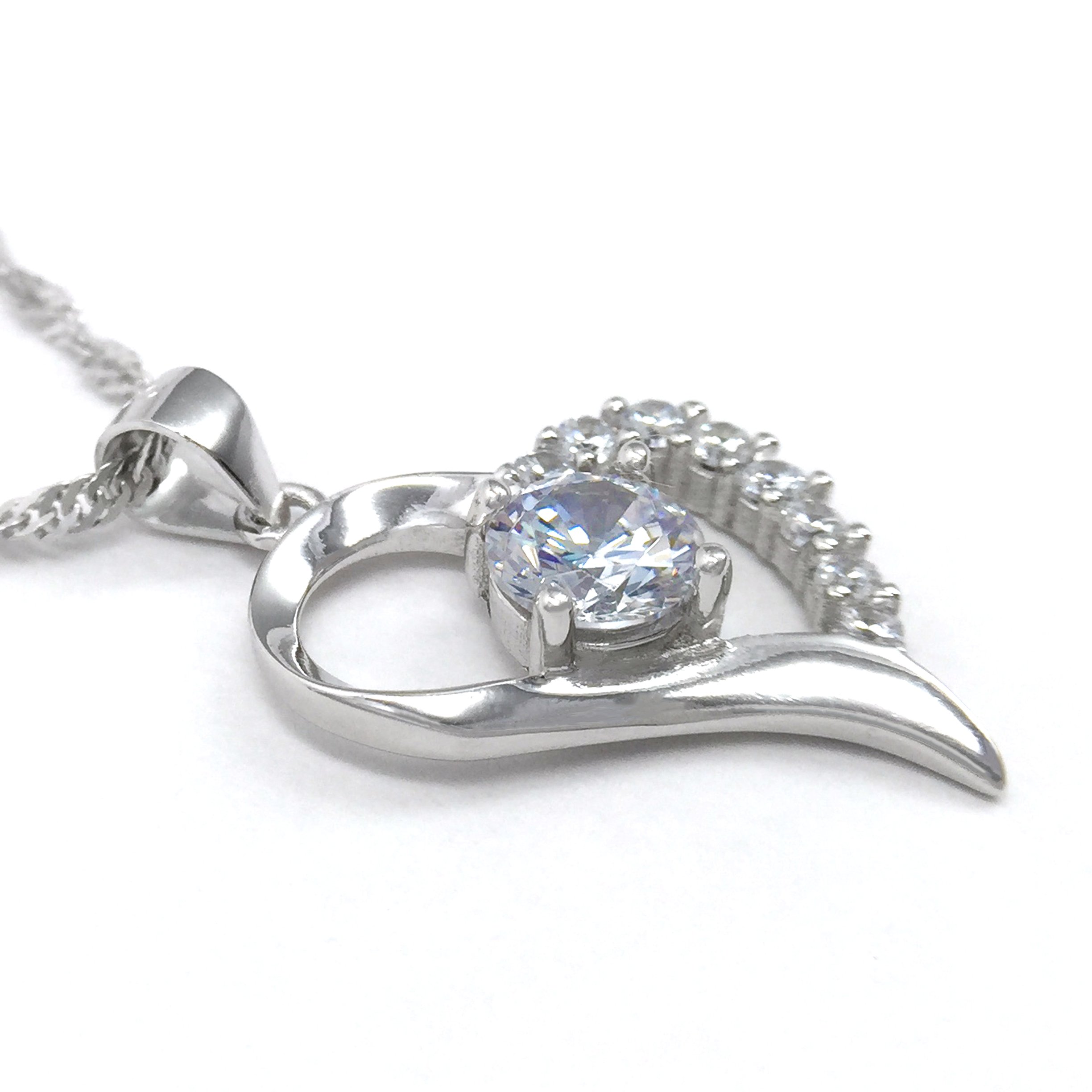 You Are the Only One in My Heart Sterling Silver Pendant Necklace