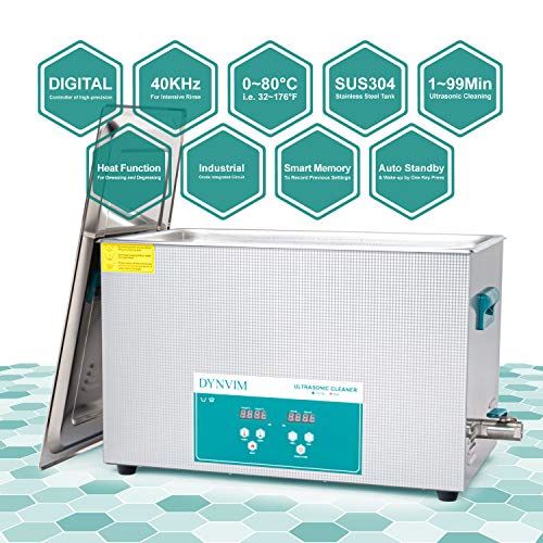 Cleaner,Sonic Cleaner,Ultrasound Cavitation Machine with Digital Timer and Heater