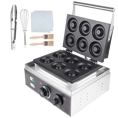 6 Holes Donut Maker Machine Commercial Waffle Donut Machine