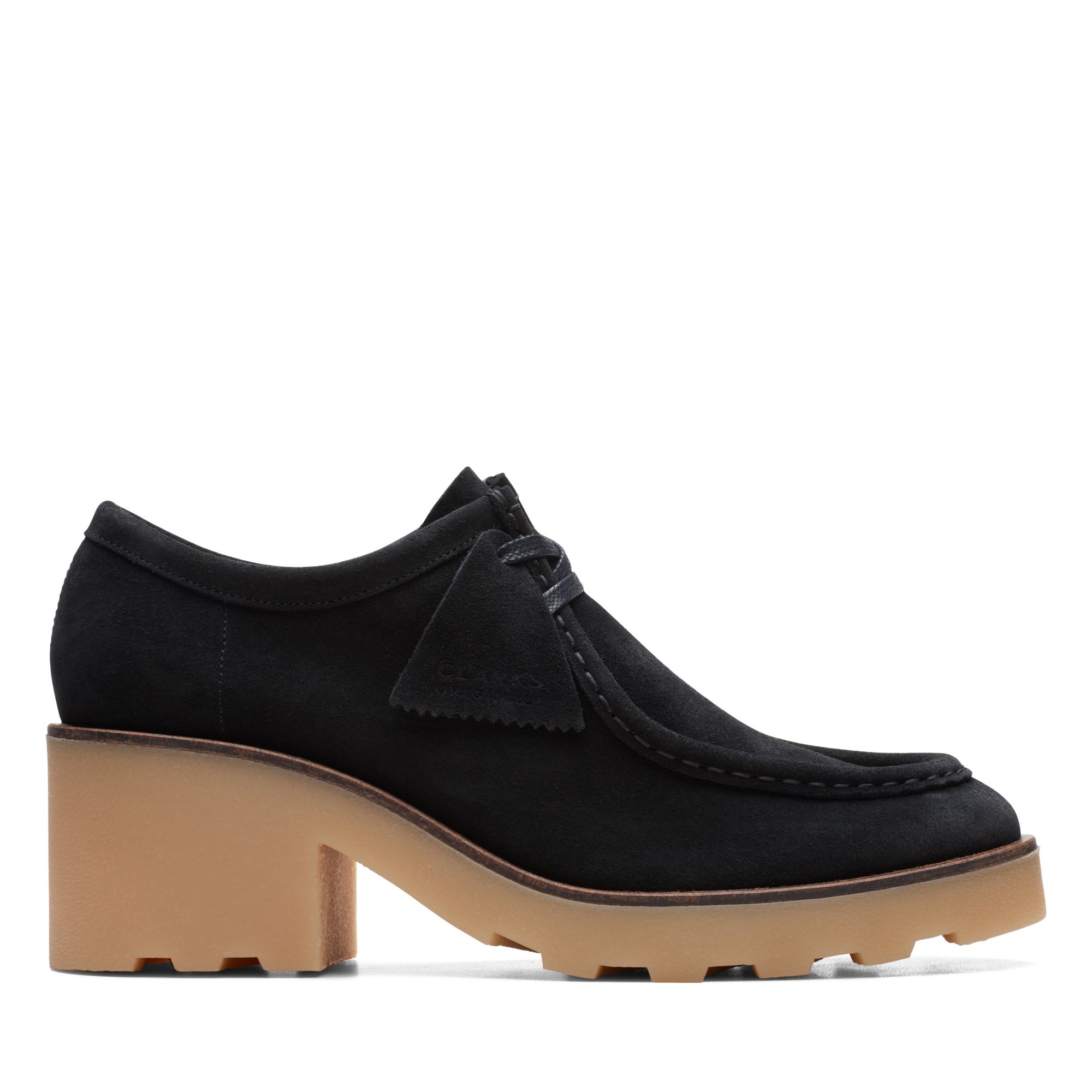 Women Wallabee Block Black Sde