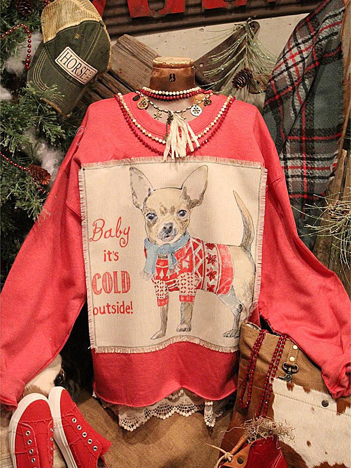 Party Long Sleeve Shift Tc Sweatshirt