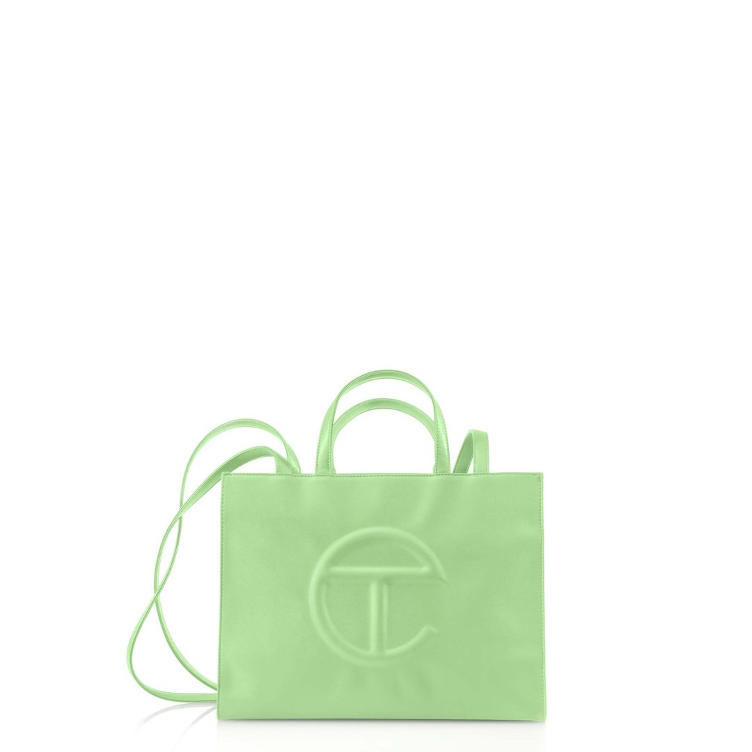 Medium Double Mint Shopping Bag